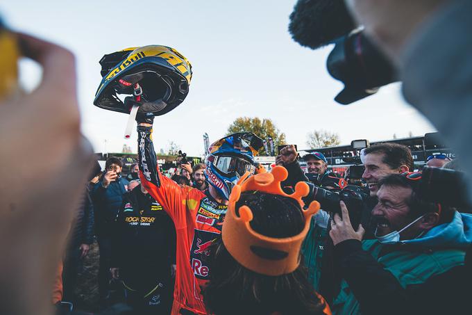 Jeffrey Herlings je novembra v italijanski Mantovi postal svetovni prvak v MXGP. | Foto: Grega Valančič/Sportida