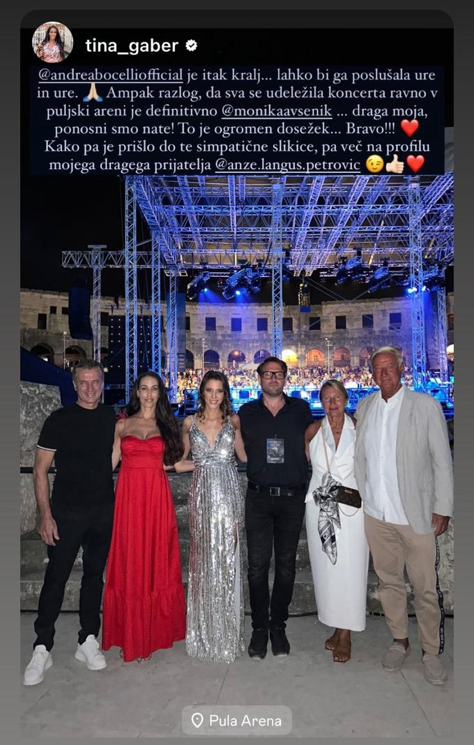 Gaber, Golob, Avsenik, Bocelli | Foto: Instagram/tina_gaber