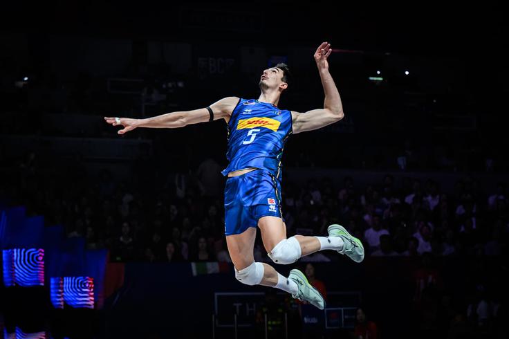 Alessandro Michieletto je bil prvi mož italijanske zmage. | Foto: VolleyballWorld