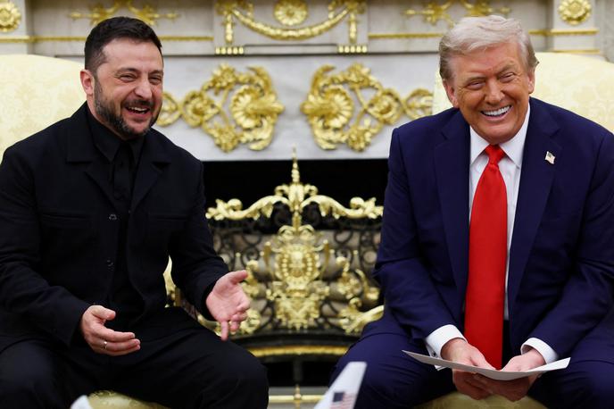 Zelenski, Trump | Donald Trump je ukrajinskega predsednika Volodimirja Zelenskega označil za "prijaznega fanta". | Foto Reuters