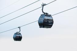 Gondola trčila z žerjavom: mislili so, da bodo umrli