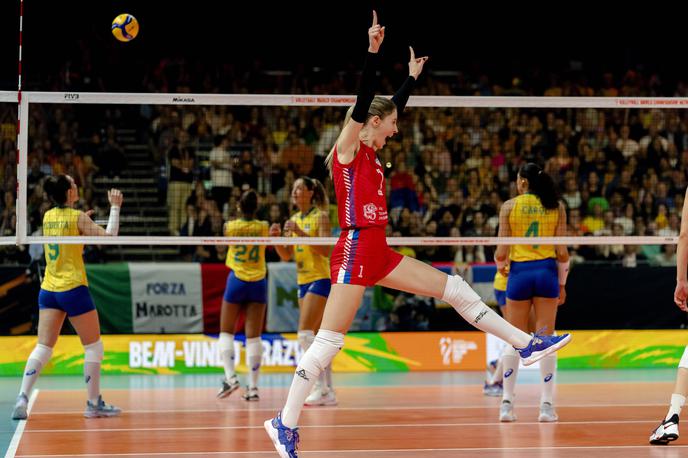 SP v odbojki (ženske), finale: Srbija - Brazilija | Srbske odbojkarice so v finalu SP s 3:0 premagale Brazilijo. | Foto Guliverimage