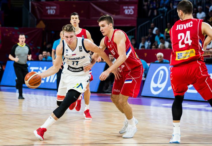 Dončić in Bogdanović: tekmeca v finalu EuroBasketa, že letos soigralca? | Foto: Sportida