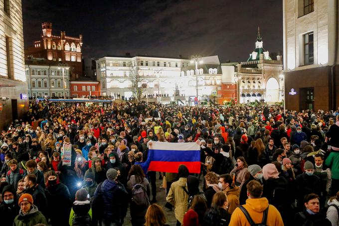 Množica protestnikov v Moskvi. | Foto: Guliverimage/Vladimir Fedorenko