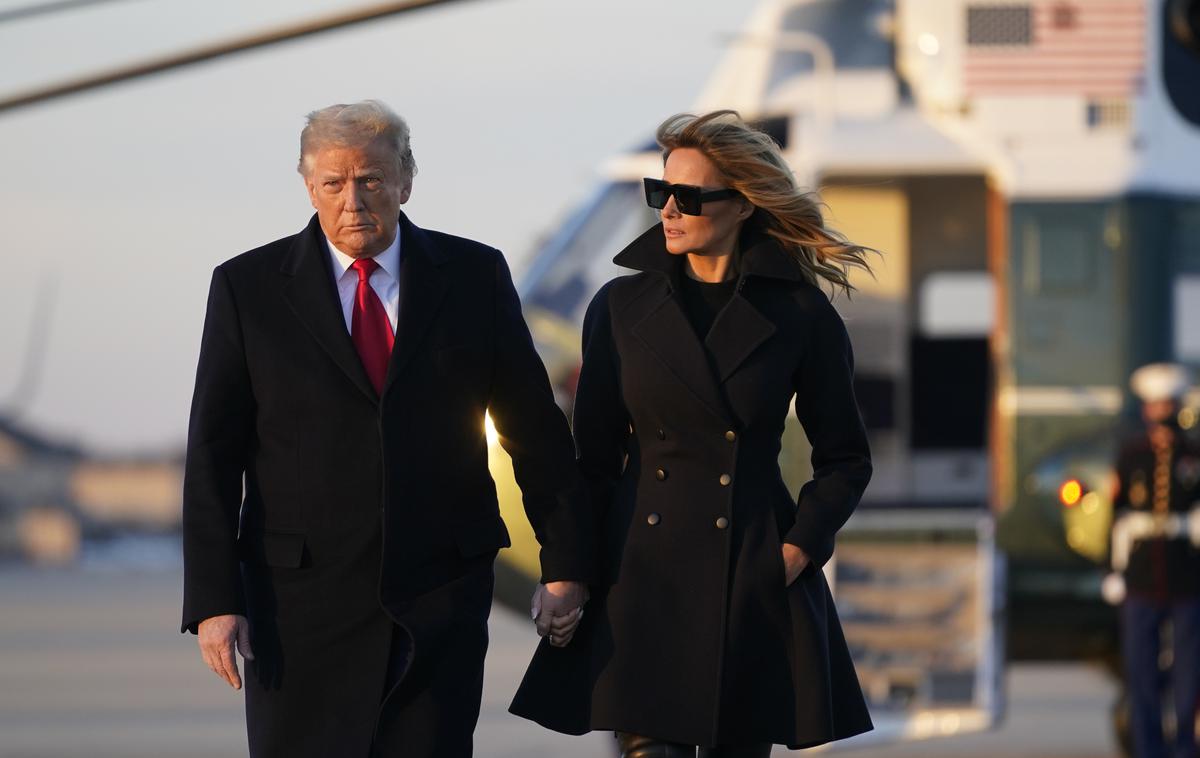 Melania Trump | Tik pred iztekom mandata se je Trump ujezil nad modnimi revijami, ki so štiri leta ignorirale njegovo ženo. | Foto AP Photo/Patrick Semansky