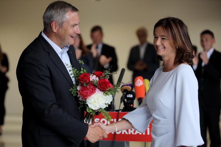 Dejan Židan Tanja Fajon | Foto: STA ,