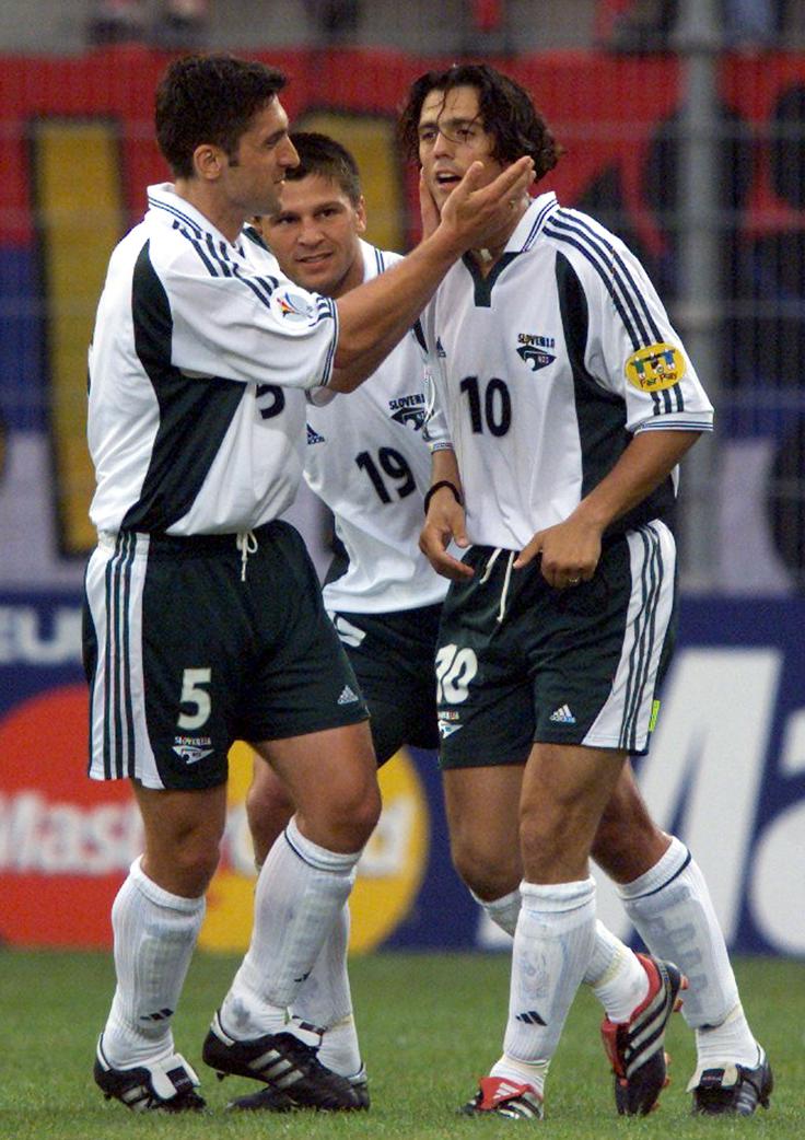 Zlatko Zahović je proti ZR Jugoslaviji dosegel dva zadetka, tudi tistega za vodstvo Slovenije s 3:0. | Foto: Reuters