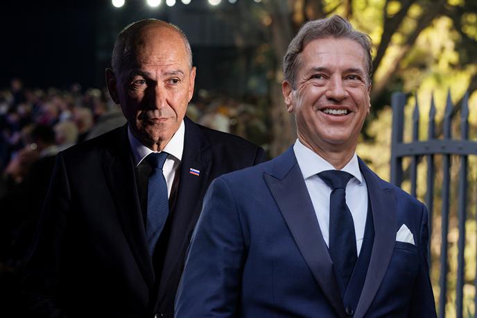 Janez Janša, Robert Golob | Golobova stranka ostaja glavni tekmec SDS in ključen igralec v prihajajočem predvolilnem obdobju. | Foto Bojan Puhek, STA