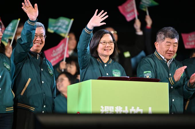 Odhajajoča Predsednica Tsai Ing-wen, ki je gojila tesne stike z ZDA. | Foto: Guliverimage