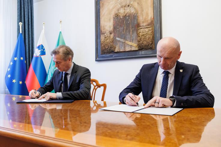 Robert Golob, Janez Kerin | Foto: STA