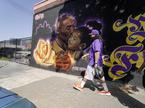 Kobe & Gigi Bryant, grafit v Los Angelesu
