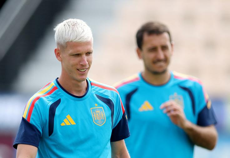 Dani Olmo na letošnjem mundialu še čaka na prvi zadetek. Prispeval je dve asistenci. Najboljši španski strelec na SP 2026 je Mikel Oyarzabal, ki se je podpisal pod pet golov. | Foto: Reuters