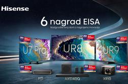 Hisense prejel šest prestižnih nagrad EISA za 2026–2027