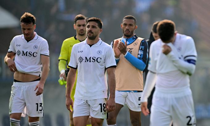 Napoli je zapravil priložnost za skok nazaj na vrh. | Foto: Reuters