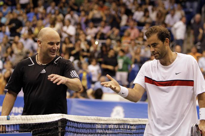 Andre Agassi, Pete Sampras | Andre Agassi in Pete Sampras sta šla takrat nekoliko predaleč. | Foto Guliverimage