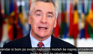 Kaj je ob zvokih Golice Slovencem povedal novi ameriški veleposlanik (video)