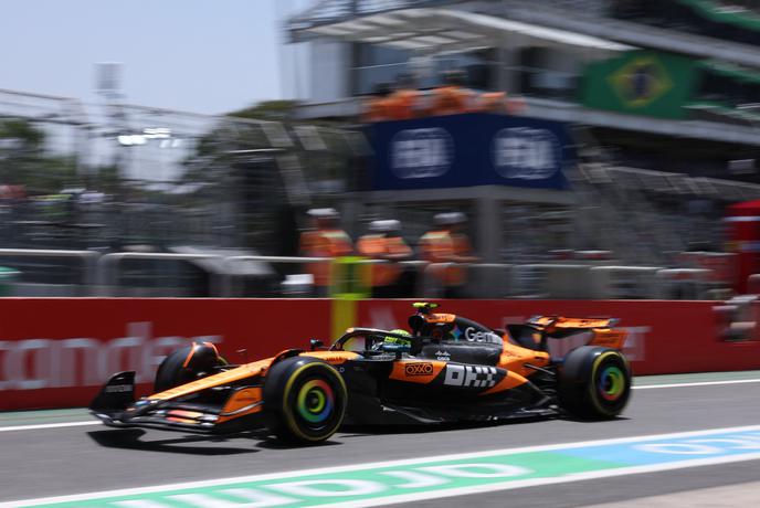 Majhne razlike, presenečenja, a "pole position" Landu Norrisu