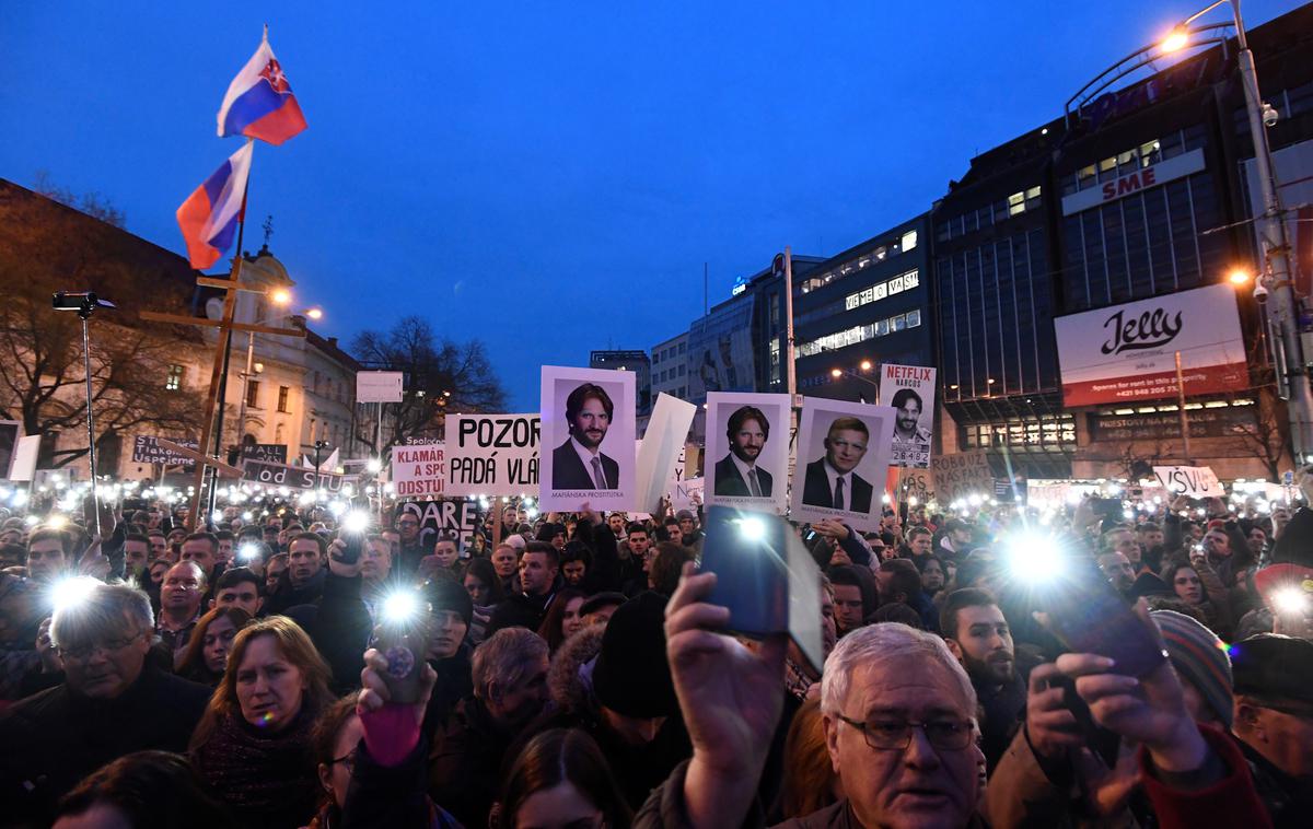 Slovaška protest | Foto Reuters