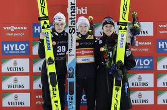 Nika Prevc do nove zmage in tretjega kristalnega globusa #video