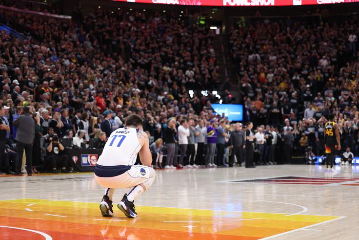 Luka Dončić se je prvič v karieri uvrstil v drugi krog končnice lige NBA. | Foto: Reuters