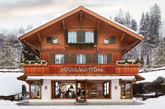 Prestižna Vuittonova trgovina sredi švicarskih Alp