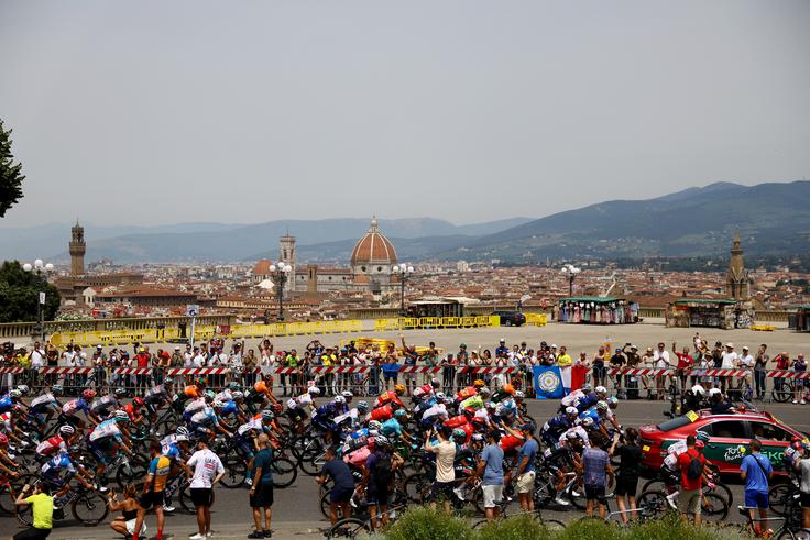 Dirka po Franciji 2024, prva etapa, Firence | Foto: Reuters