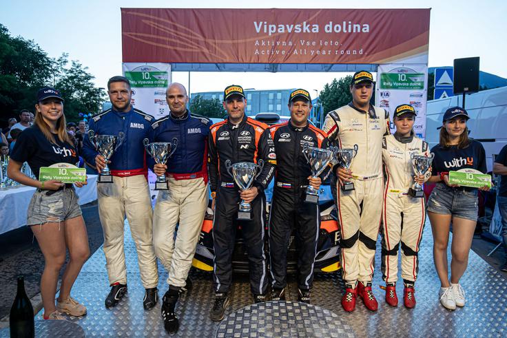 Reli Vipava Najhitrejše tri posadke jubilejnega desetega relija v Vipavski dolini | Foto: WRC Croatia