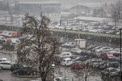 Tudi prestolnico zajelo sneženje #foto