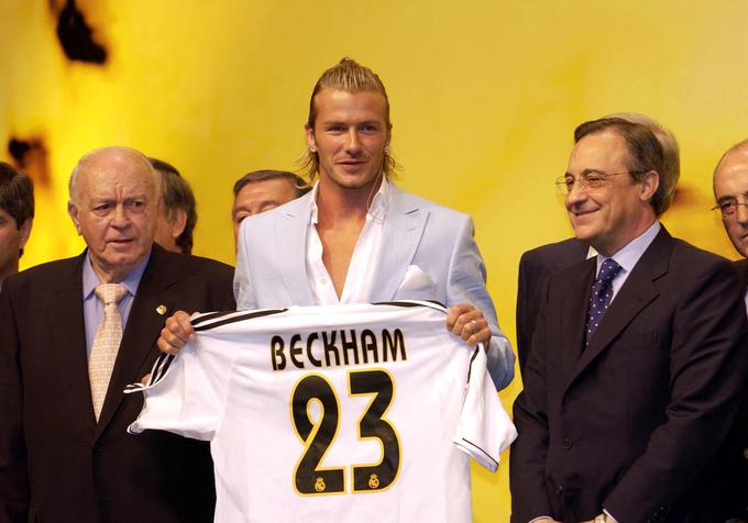 David Beckham je v bogati nogometni karieri nosil tudi dres madridskega Reala. | Foto: Reuters