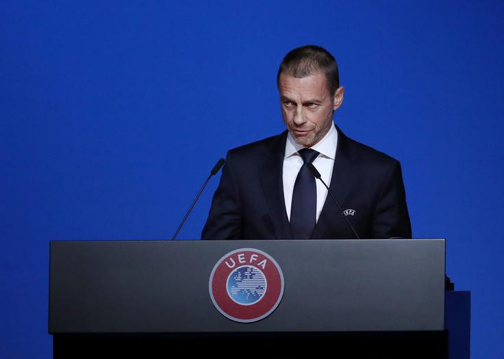 Alesander Čeferin srčno upa, da bi Euro 2021 potekalo v Sloveniji in na Madžarskem pred polnimi tribunami. | Foto: Reuters