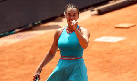 Sabalenka ne ve, kako se ji je v prvem nizu uspelo rešiti