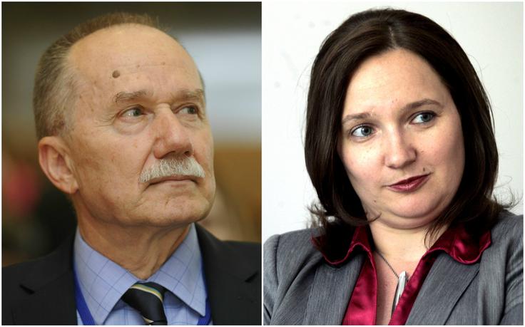 Glavna akterja prisluškovalne afere o arbitraži Jernej Sekolec in Simona Drenik. | Foto: STA ,