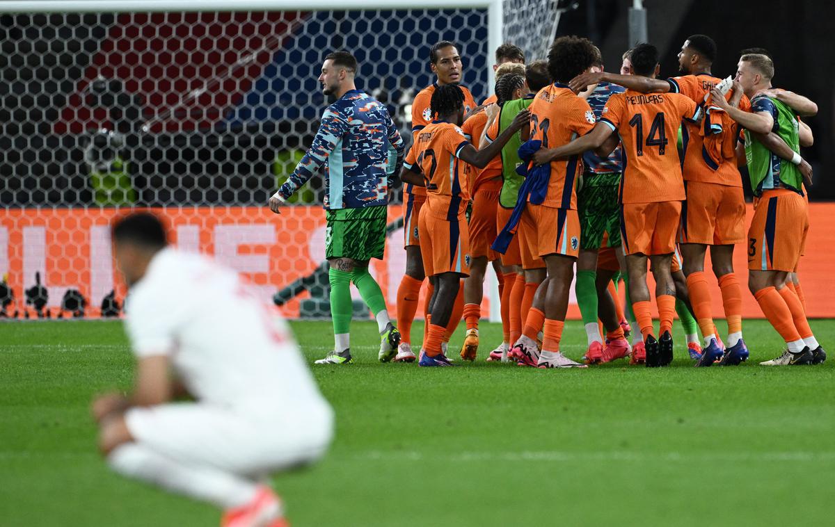 Euro 2024 Nizozemska : Turčija | Nizozemska se je uvrstila v polfinale. | Foto Reuters