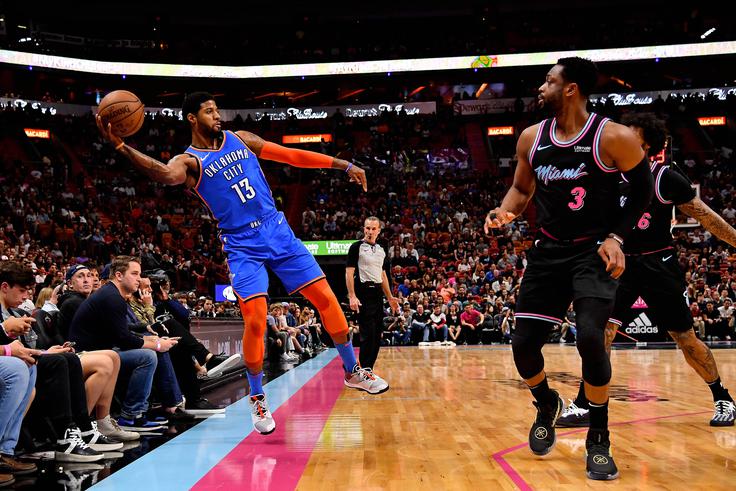 Paul George je ob zmagi nad Miamijem končal pri 43 točkah. | Foto: Reuters