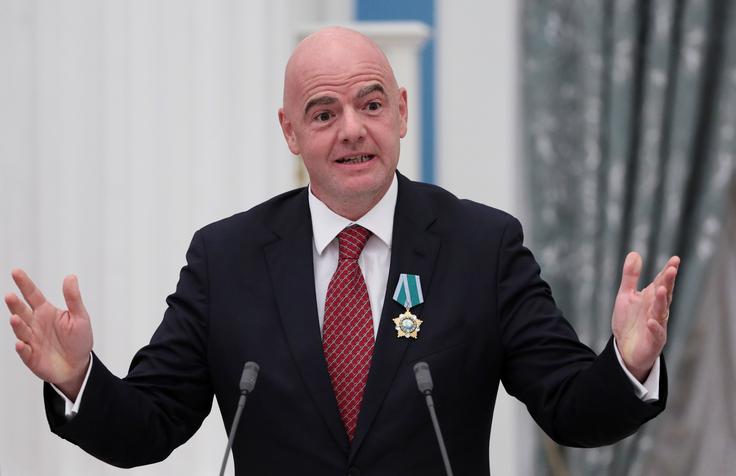 Infantino je prepričan, da je bilo SP 2018 v Rusiji po organizacijski plati "najboljše do zdaj." | Foto: Reuters