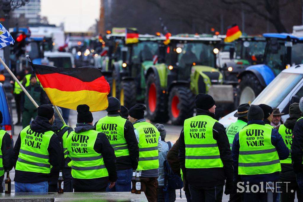 Protest kmetov v Berlinu