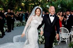 Jeff Bezos in Lauren Sanchez sta si obljubila večno zvestobo