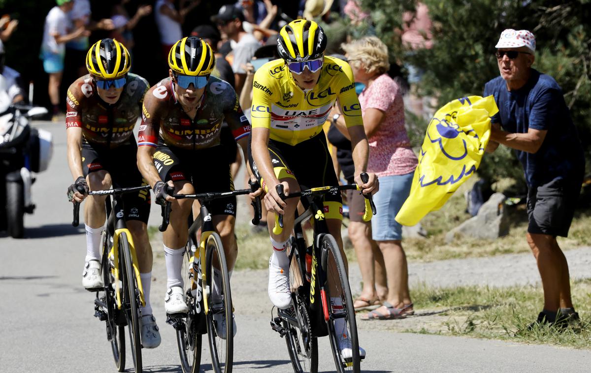 Tadej Pogačar Primož Roglič | Tadej Pogačar in Primož Roglič, slovenska šampiona, ki bosta tudi v prihodnje navduševala kolesarsko občinstvo. | Foto Reuters
