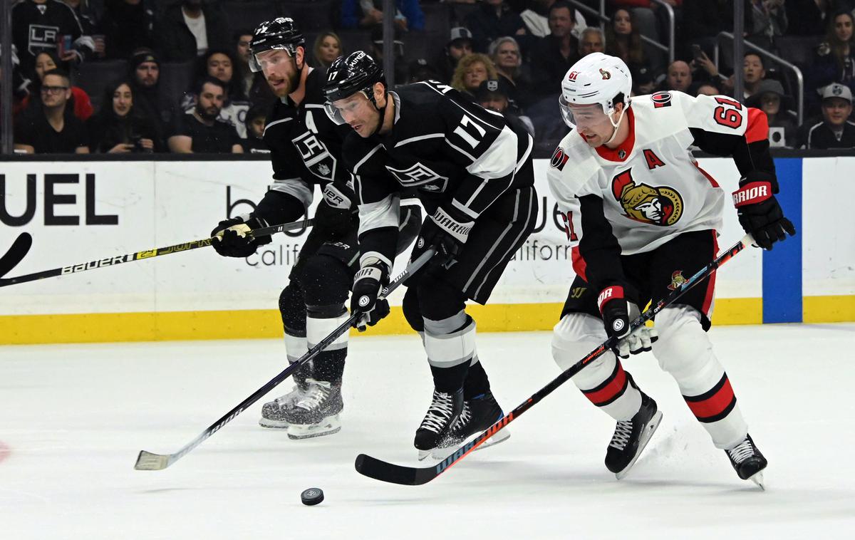 Los Angeles Kings Ottawa Senators | Kralji so proti Senatorjem izgubili z 1:4. | Foto Getty Images