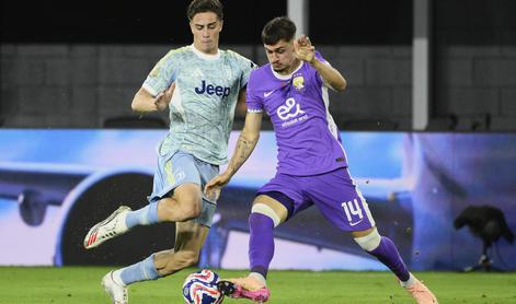 Slovenski branilec debitiral za Al Ain in doživel polom proti Juventusu