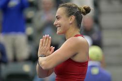 Arina Sabalenka in Carlos Alcaraz zanesljivo v četrtfinale