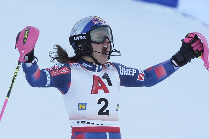 Zrinka Ljutić je dosegla, česar ni nikoli niti Janica Kostelić – zmagala na tekmi v Sloveniji. To je šele njena druga zmaga v svetovnem pokalu. | Foto: Guliverimage