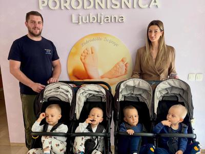 Četverčki na obisku v Ljubljani: "Počasi, a vztrajno lovijo vrstnike"