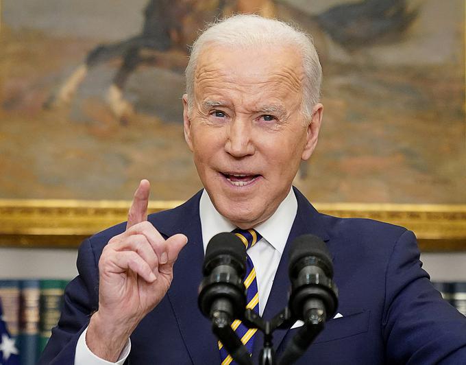 
"Za božjo voljo, ta človek ne more ostati na oblasti," je Biden dejal glede ruskega predsednika Vladmirja Putina. | Foto: Reuters