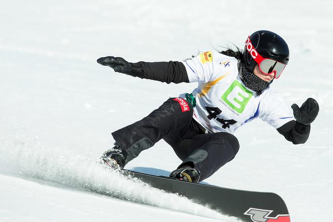 Glorija Kotnik | Gloria Kotnik je na paralelnem slalomu v Moskvi izpadla že v osmini finala. | Foto Vid Ponikvar