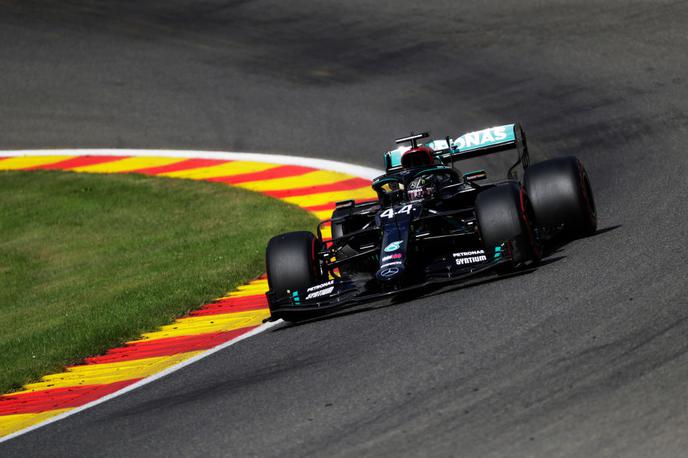 Lewis Hamilton | Svetovni prvak Lewis Hamilton je bil prepričljiv na tretjem treningu voznikov formule ena v Spa Francorchampsu. | Foto Getty Images
