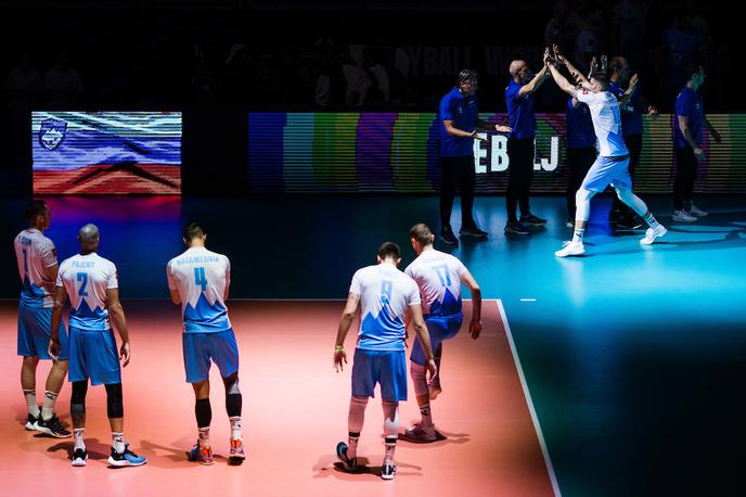 Klemen Čebulj | Slovenski odbojkarji bodo lov na četrtfinalno vstopnico začeli v soboto ob 17.30. Nasproti bo stala stara znanka skupinskega dela, Nemčija. | Foto Grega Valančič/Sportida