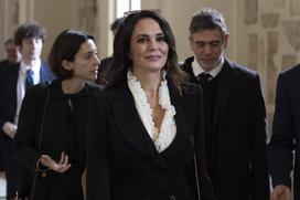 Sprejem filmskih zvezdnikov pri papežu Leonu XVI. v Vatikanu