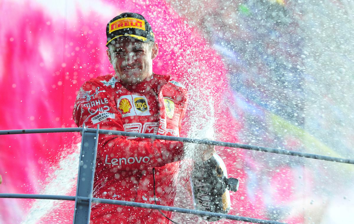 Charlec Leclerc Monza | Charles Leclerc je dobil še drugo dirko zapored in v Monzi navdušil navijače Ferrarija, ki so domačo zmago rdečih čakali vse od leta 2010. | Foto Reuters