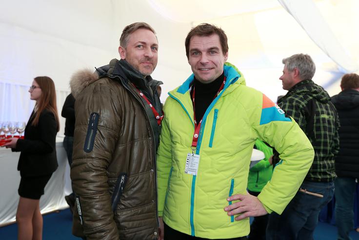 Primož Britovšek in Robert Senica, nekdanji predsednik, zdaj član uprave NKBM | Foto: Mediaspeed